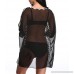 SIDAZHI Striped Chiffon Swimwear Bikini Swim Beachwear Swimsuit Cover up A-black Stripe B07BT3NH54